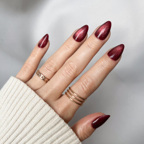 Sztuczne paznokcie red velvet