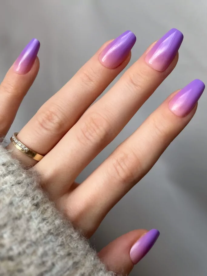 Purple boom sztuczne paznokcie